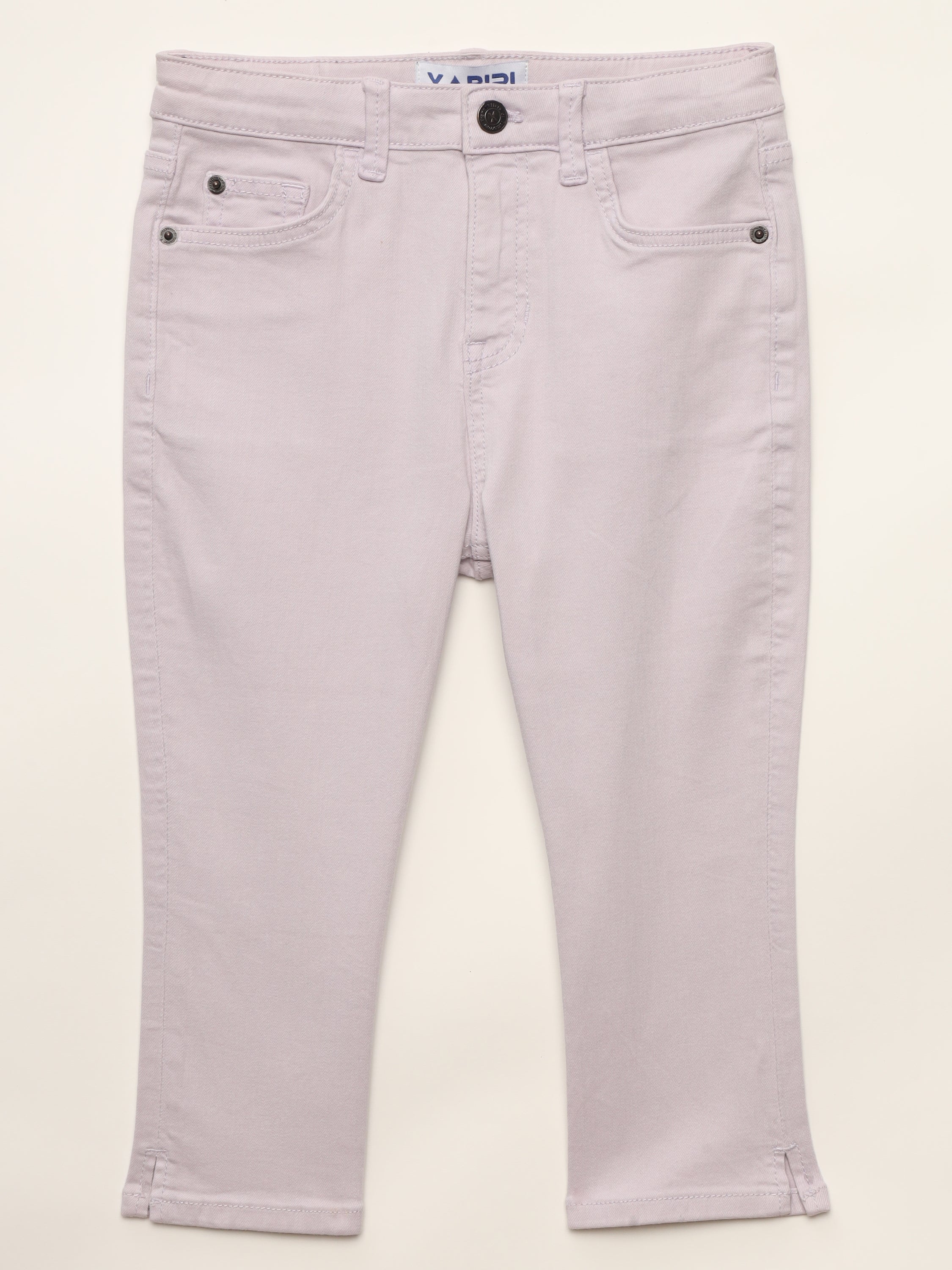 GIRLS PINK STRETCH SLIM FIT SUMMER JEANS