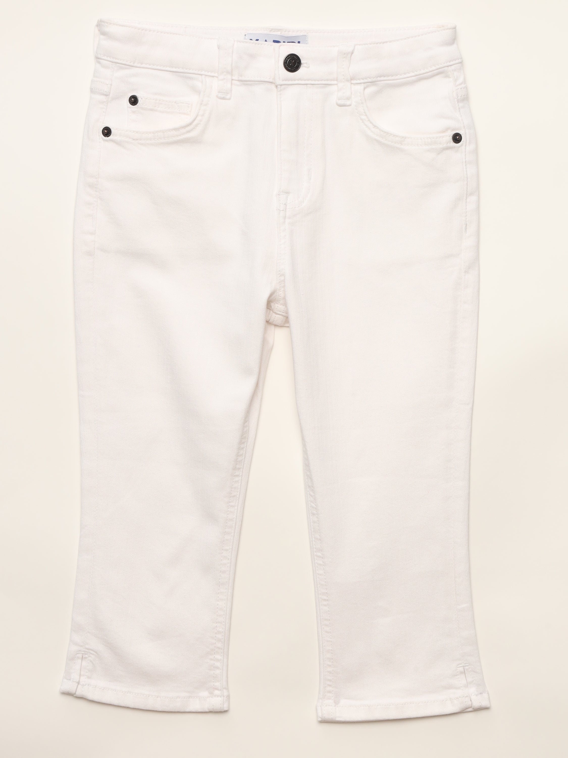 GIRLS WHITE STRETCH SLIM FIT SUMMER JEANS