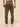 MEN BROWN STRETCH TWILL SLIM CARGO PANT